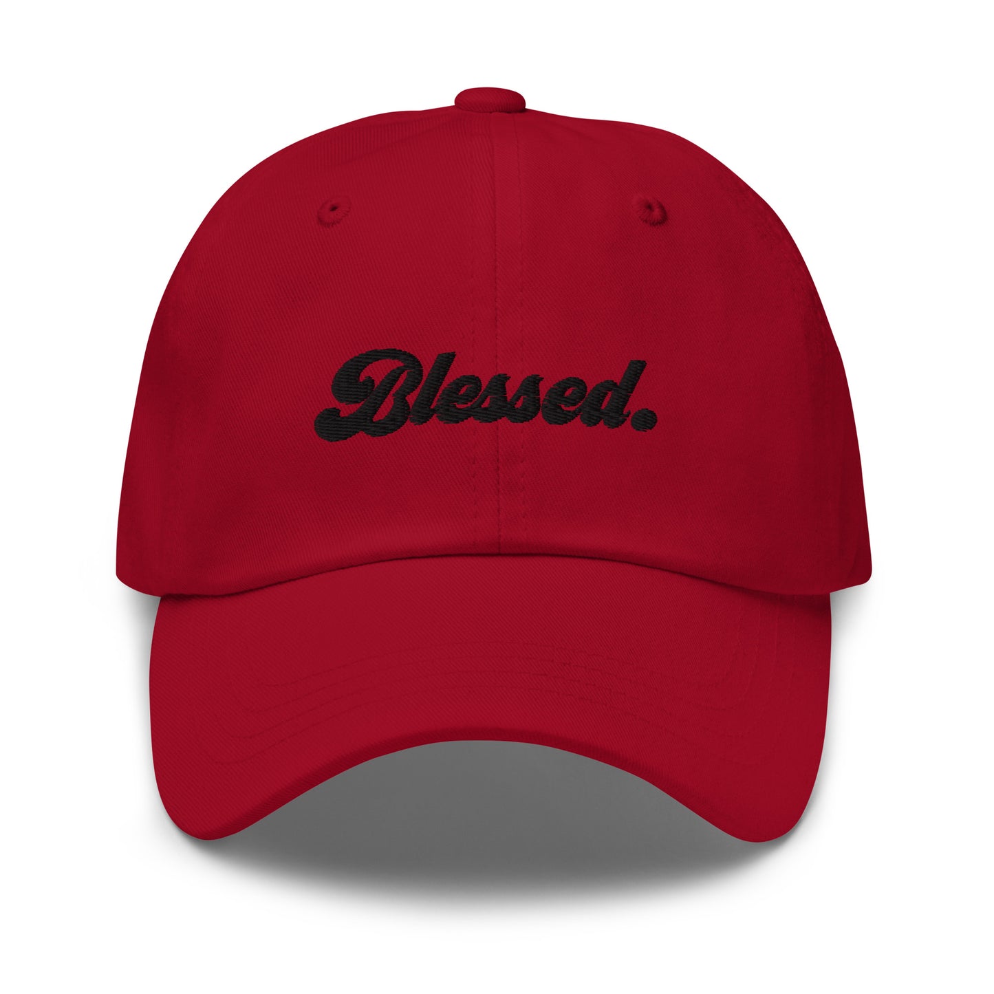 Blessed. - Black Embroidered Dad Hat