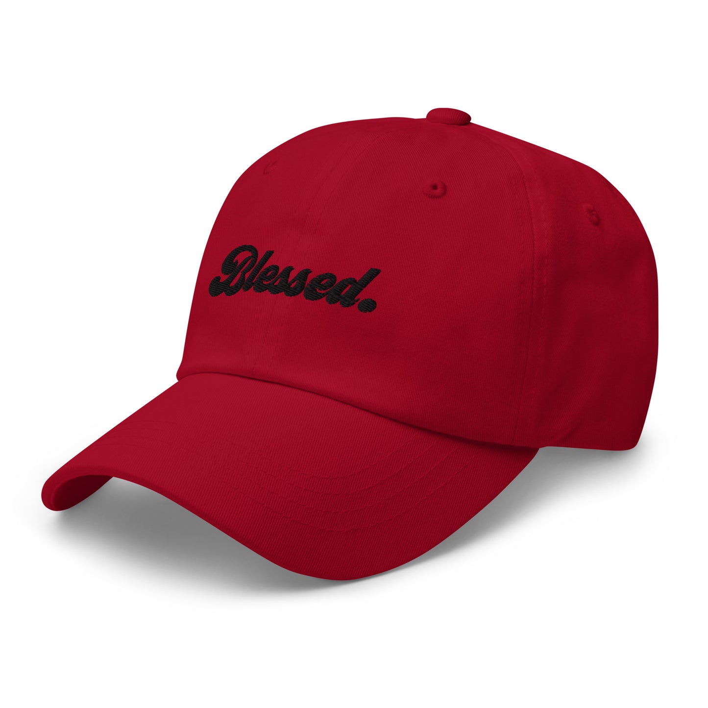 Blessed. - Black Embroidered Dad Hat