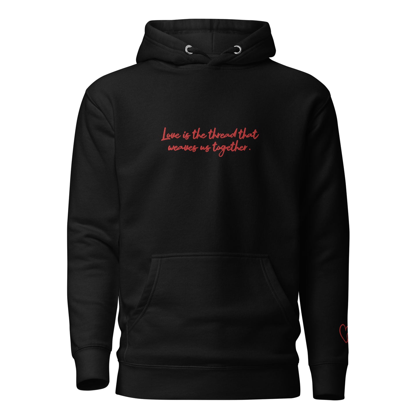 Love Is The Thread - Embroidered Hoodie