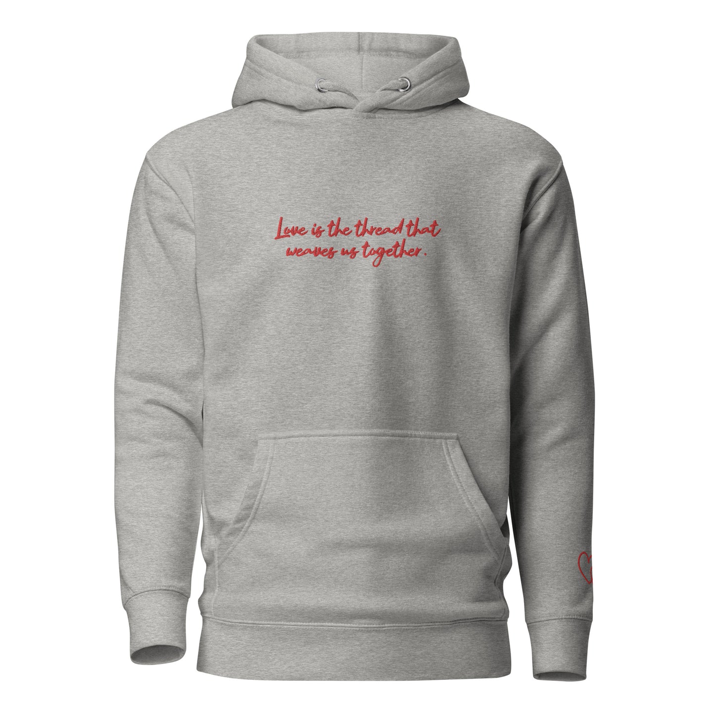 Love Is The Thread - Embroidered Hoodie