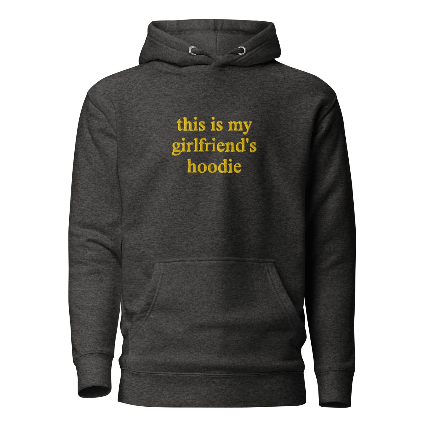 this is my girlfriend's hoodie - yellow stitch