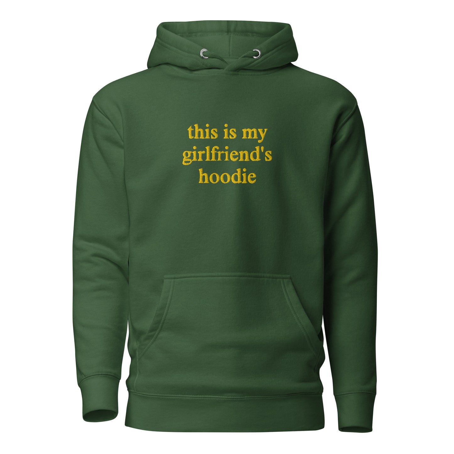 this is my girlfriend's hoodie - yellow stitch