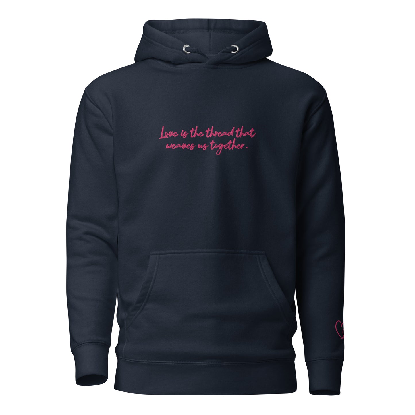 Love Is The Thread - Embroidered Hoodie