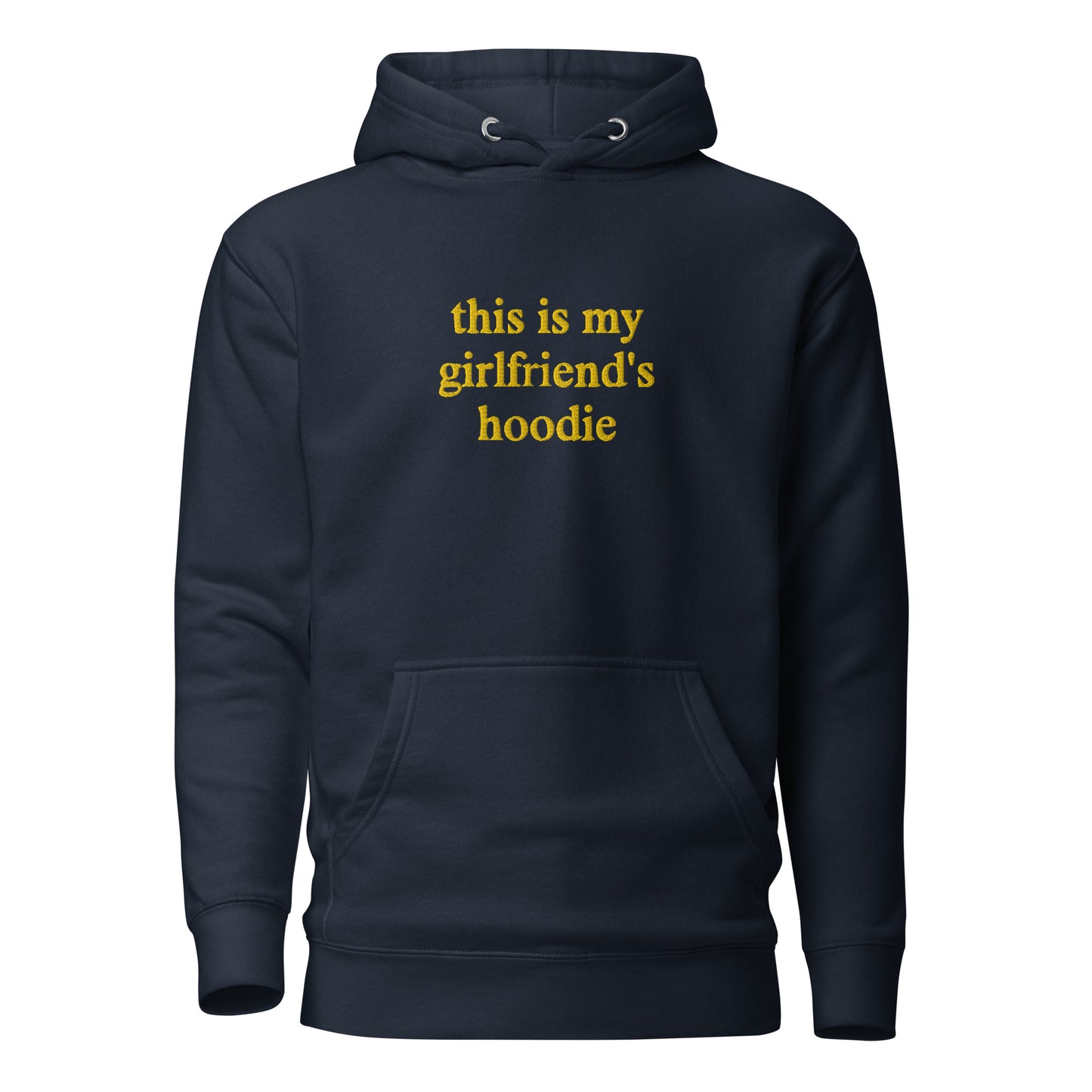 this is my girlfriend's hoodie - yellow stitch