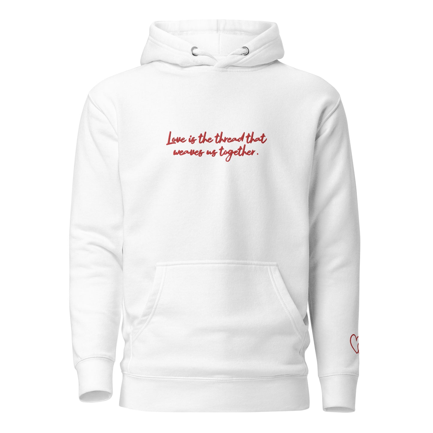 Love Is The Thread - Embroidered Hoodie