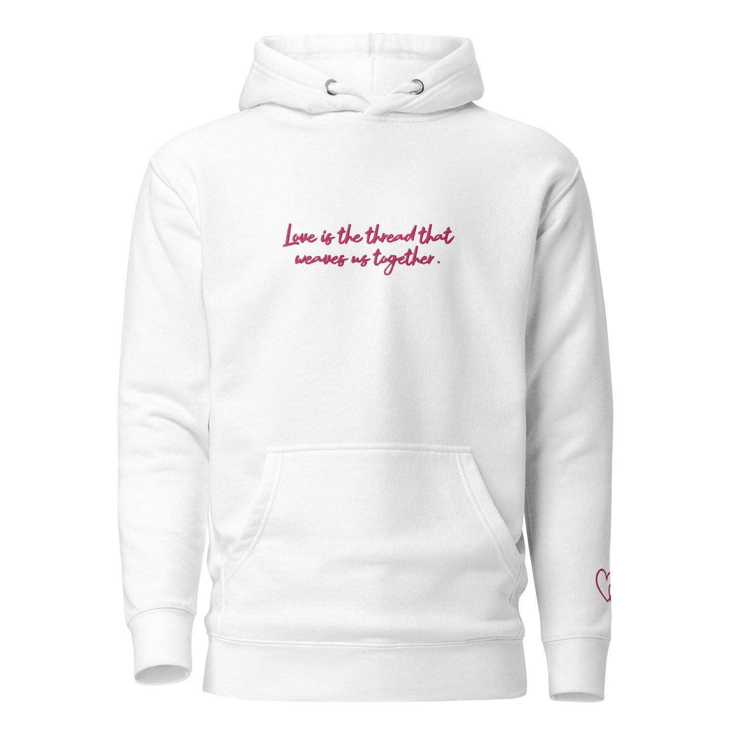 Love Is The Thread - Embroidered Hoodie