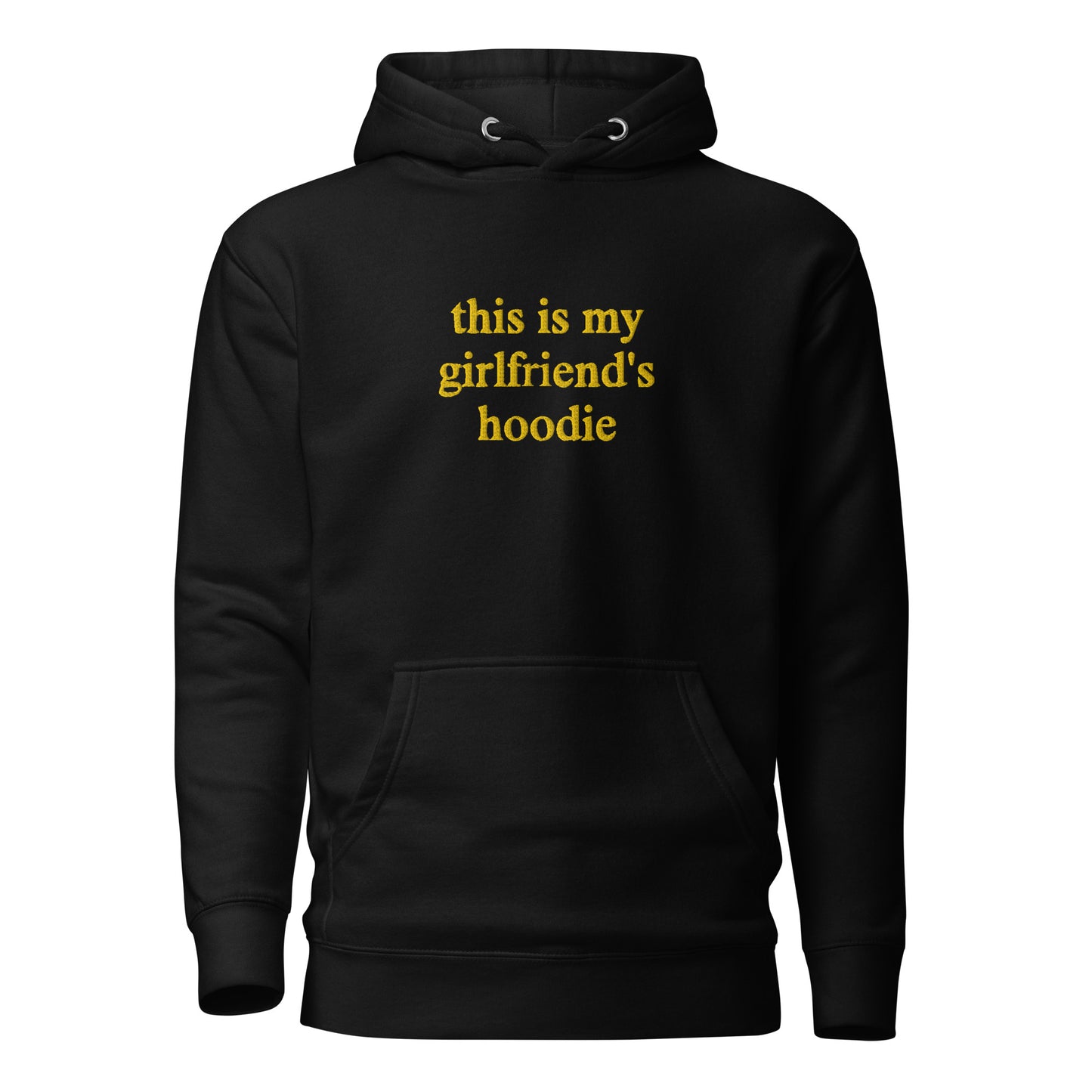 this is my girlfriend's hoodie - yellow stitch