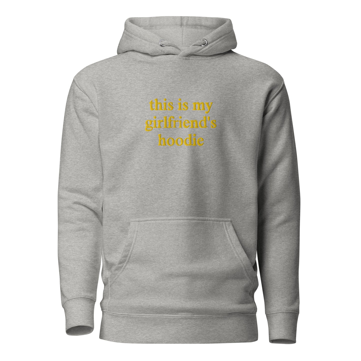 this is my girlfriend's hoodie - yellow stitch
