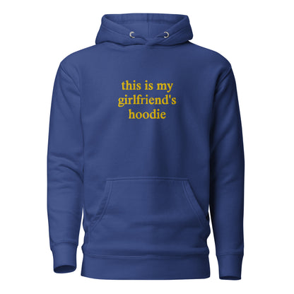 this is my girlfriend's hoodie - yellow stitch