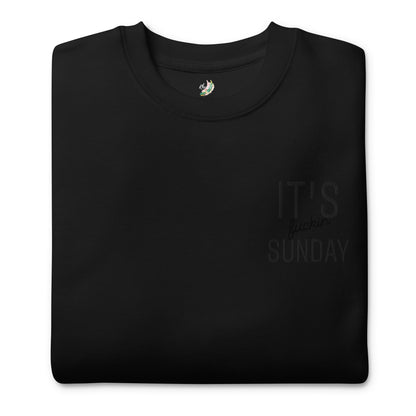F'n Sunday - Crewneck Sweatshirt Black Stitch