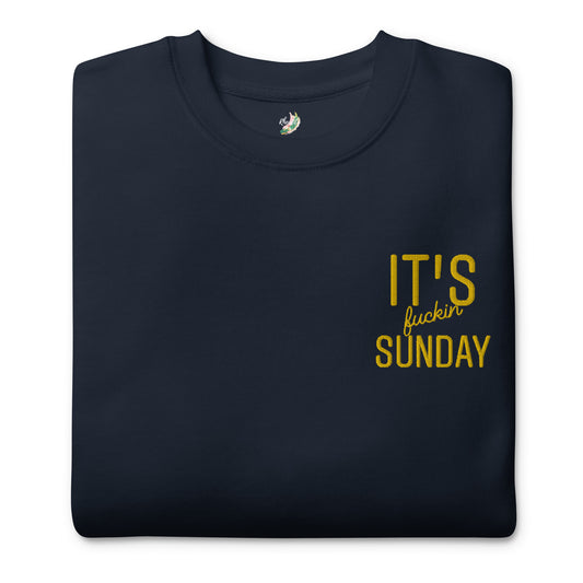 F'n Sunday - Crewneck Sweatshirt Yellow Stitch